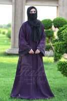 Ameerah Al Noor Abaya - Mettalic Eggplant