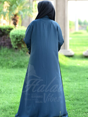 Ameerah Al Noor Abaya – Mystery Blue back