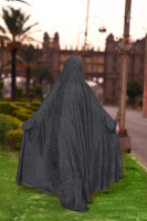 Chevron Black & White Namaz Chaddar
