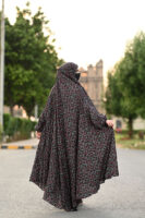 Entire Spiral Black Namaz Chaddar