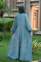 Faded Glamour Abaya - Olivine Oasis