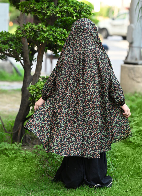 Fantastic Spiral Black Namaz Chaddar
