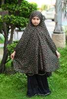 Fantastic Spiral Black Namaz Chaddar