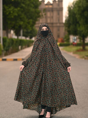 Fantastic Spiral Black Namaz Chaddar