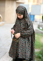 Fantastic Spiral Black Namaz Chaddar