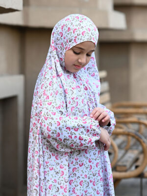Flower Pattern White – Side