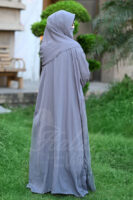 Jalilah Royale Abaya - Whisper Grey