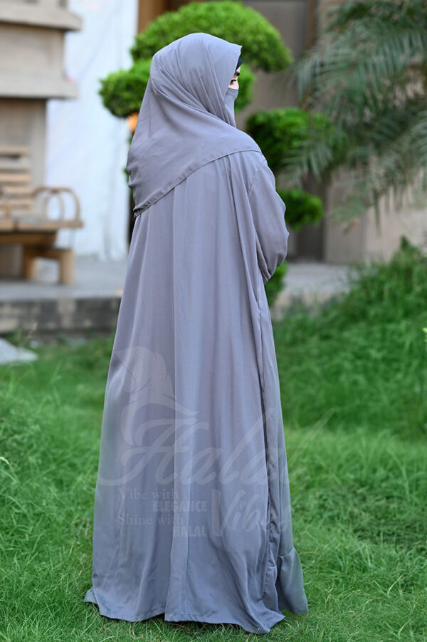 Jalilah Royale Abaya - Whisper Grey