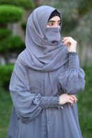 Jalilah Royale Abaya - Whisper Grey