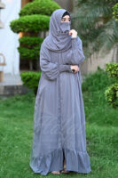 Jalilah Royale Abaya - Whisper Grey