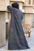 Morning Dew Abaya - Graphite