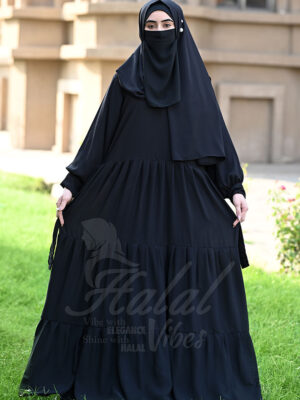 Nuraan Noir Abaya - Black