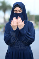 Nuraan Noir Abaya - Oxford Blue