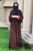 Velvet Vibes Abaya - Burgundy