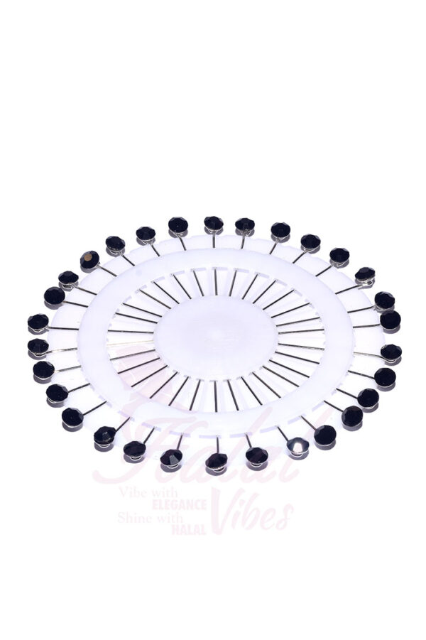 Premium Stone Pin Wheel - Black
