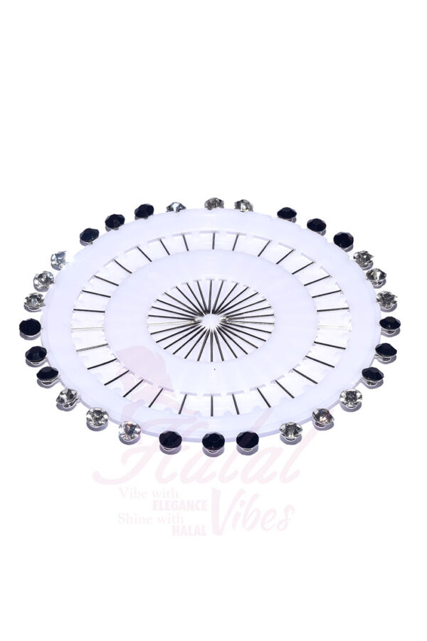 Premium Stone Pin Wheel - Black White