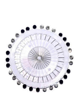 Premium Stone Pin Wheel - Black White