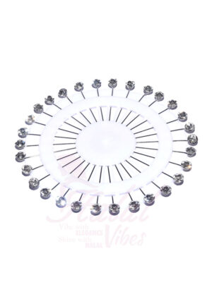 Crystal Pin Wheel – White 1