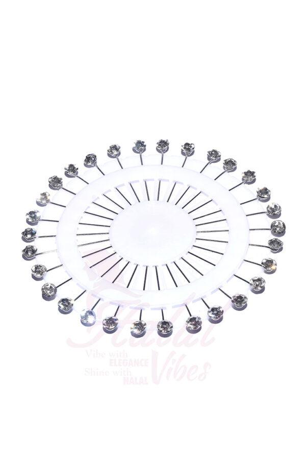 Premium Stone Pin Wheel - White