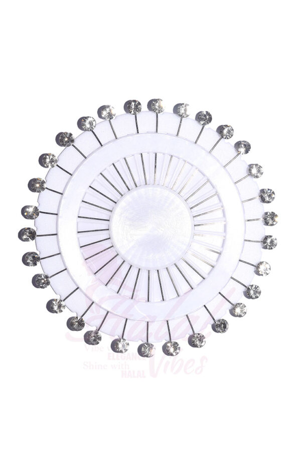 Premium Stone Pin Wheel - White