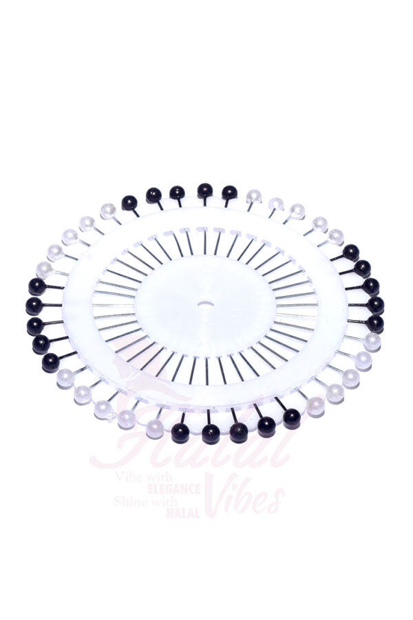 Basic Straight Pin Wheel - Black White