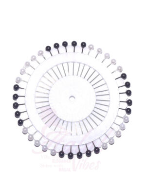 Basic Straight Pin Wheel - Black White