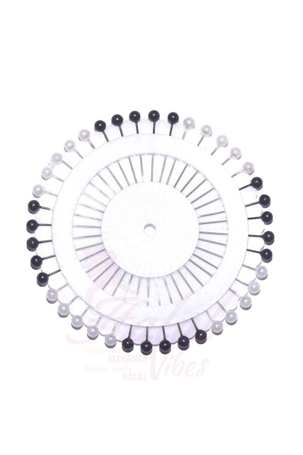 Basic Straight Pin Wheel - Black White